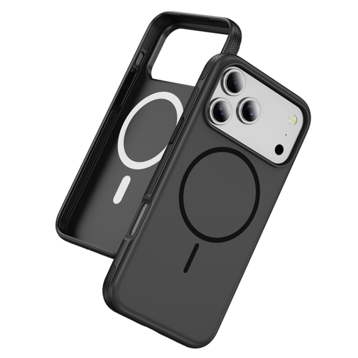 A-One Brand - iPhone 17 Pro Max Mobilskal MagSafe PC + TPU Shockproof - Svart