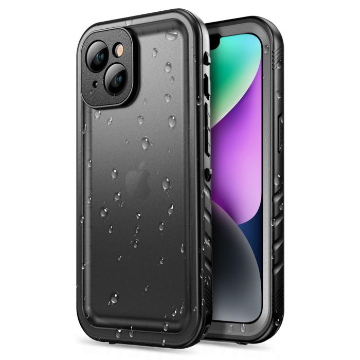 Tech-Protect - Tech-Protect iPhone 14 Skal Shellbox IP68 - Svart