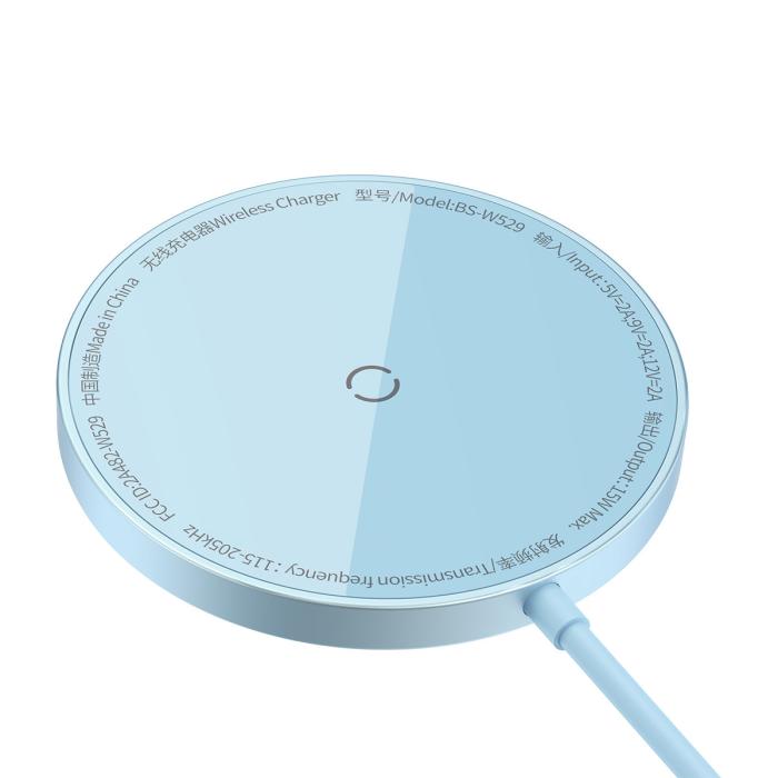 BASEUS - Baseus MagSafe Trådlös Laddare Simple Mini3 - Blå