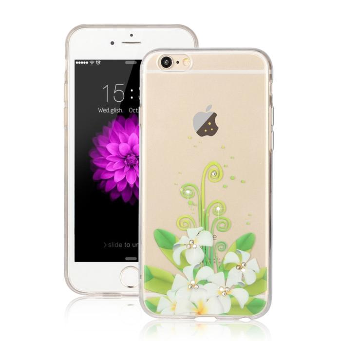 OEM - Skal till Apple iPhone 6 / 6S - Gröna Blommor