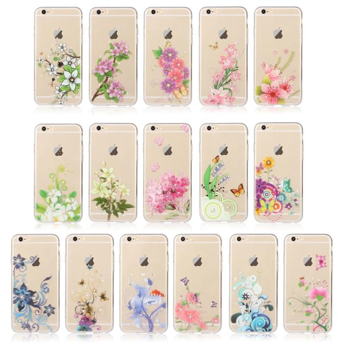 UTGATT5 - Skal till Apple iPhone 6 / 6S - Rosa Blommor