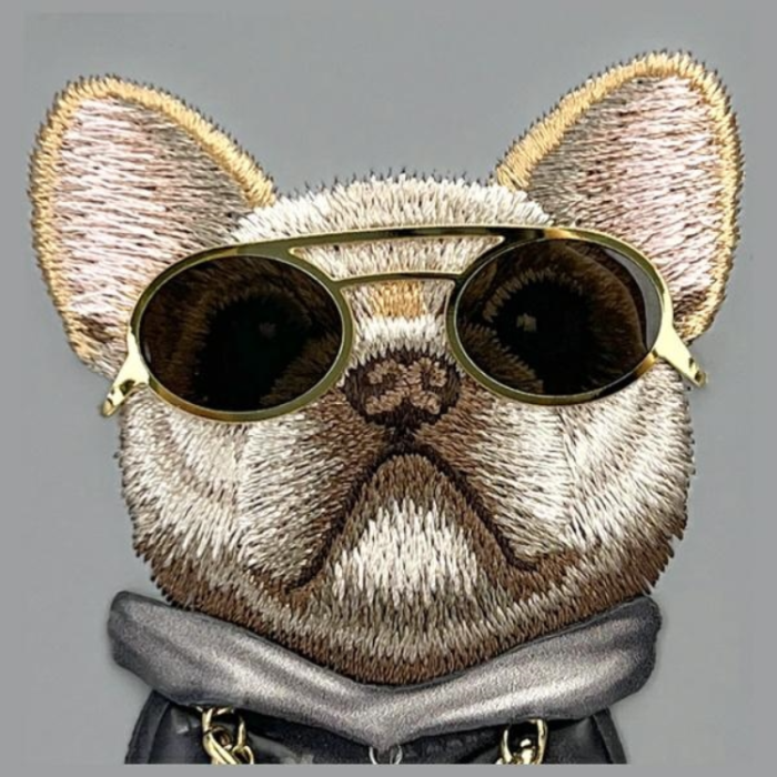NIMMY - Nimmy iPhone 16 Mobilskal Glasses Cool Dog - Grå