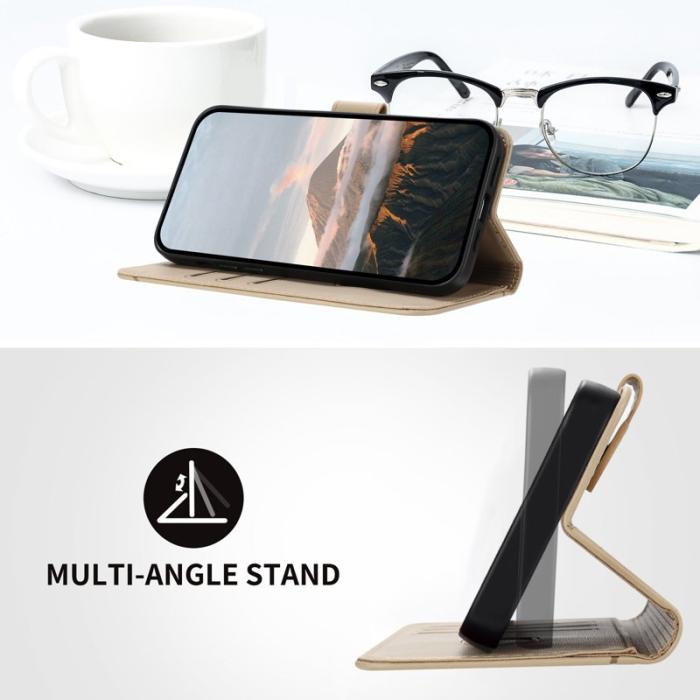 OEM - Triangle Mobilskal till Samsung Galaxy S26 Ultra KonstLäder - Guld