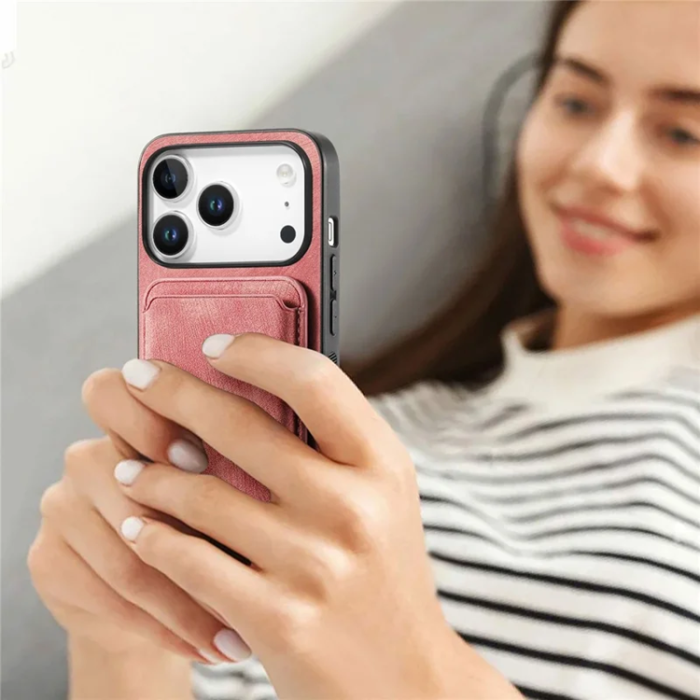 A-One Brand - iPhone 17 Pro Max Mobilskal Retro Detachable - Rosa