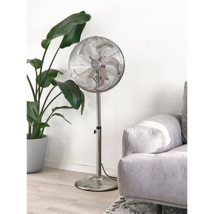 North - NORTH Fläkt Golvfläkt 40cm Premium Satin Chrome