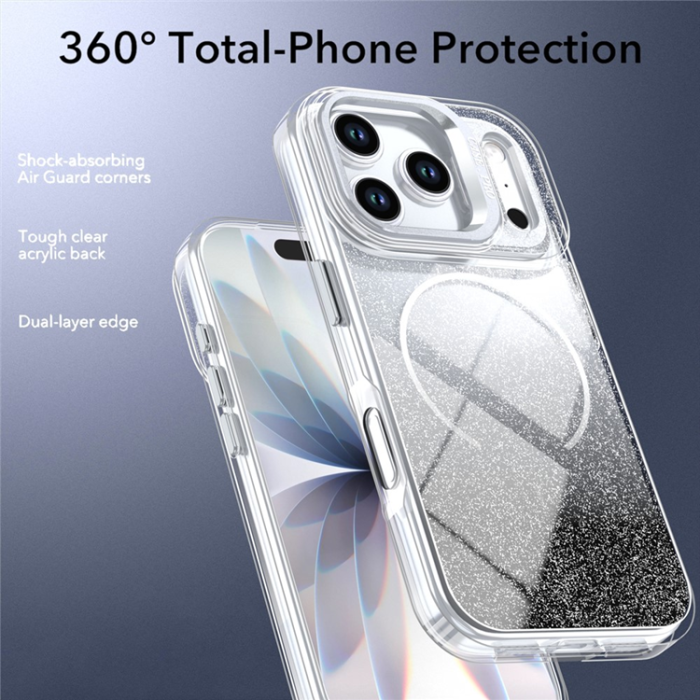 A-One Brand - iPhone 17 Pro Mobilskal MagSafe Shockproof Glitter Gradient