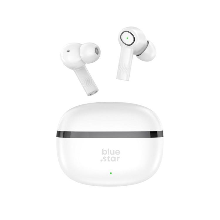Blue Star TWS Bluetooth Trådlösa Hörlurar Stereo ENC - Vit | 505771 | AlltMobil