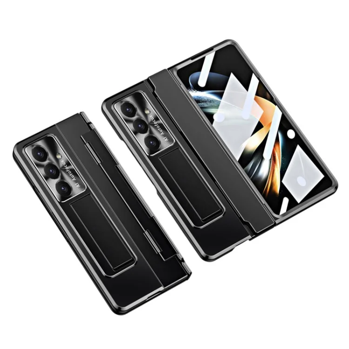 A-One Brand - Galaxy Z Fold 7 5G Mobilskal med Skärmskydd Hinge - Svart