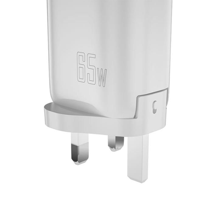 UTGATT1 - Dudao GaN 3in1 Väggladdare USB-C 65W US UK - Vit