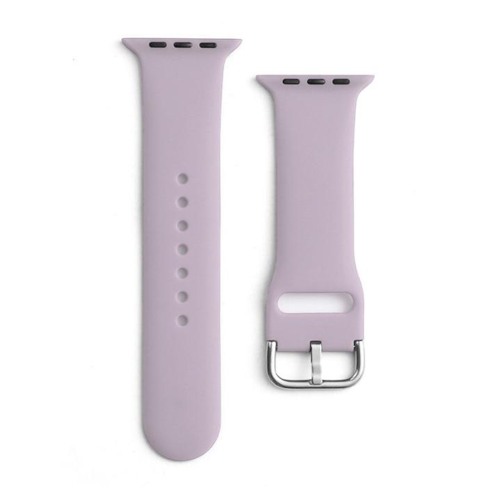 OEM - Apple Watch 2/3/4/5/6/7/8/SE (49/45/44/42mm) Ultra Armband Silicone - Lila
