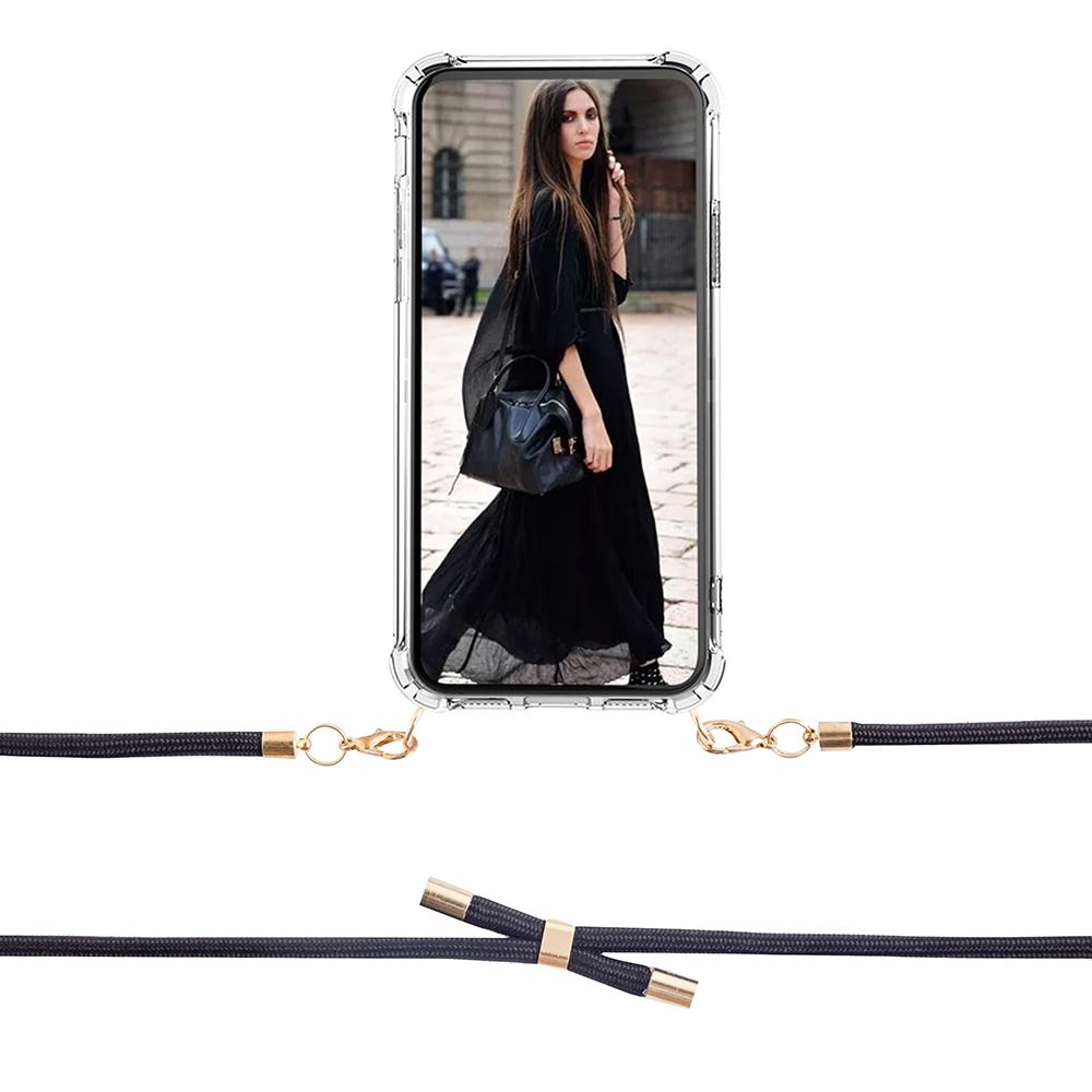 Boom iPhone 13 Pro skal med mobilhalsband- Rope Black | 2353 | AlltMobil