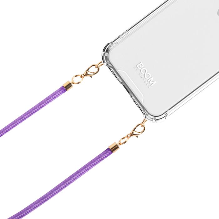 Boom of Sweden - BOOM iPhone 14 Pro Max skal med mobilhalsband - Rope Purple