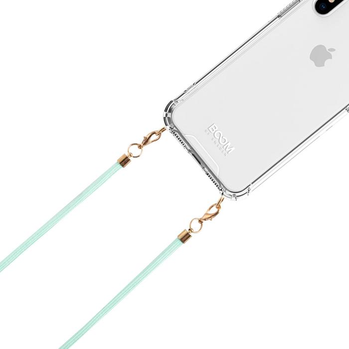 Boom of Sweden - Boom iPhone 13 skal med mobilhalsband- Rope Mint
