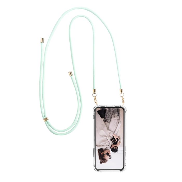 Boom of Sweden - Boom iPhone 13 skal med mobilhalsband- Rope Mint