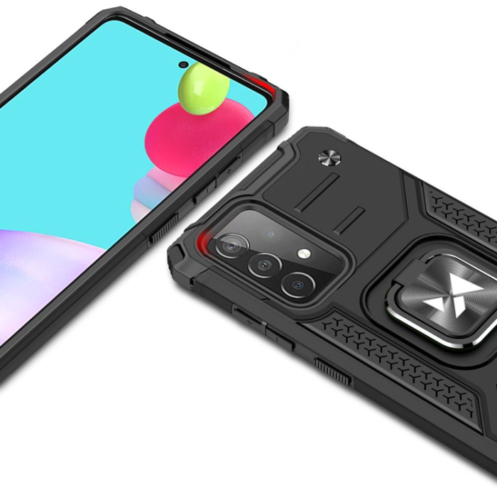 UTGATT - Wozinsky Galaxy A52s 5G/A52 5G/A52 4G Skal Ringhållare Armor - Svart