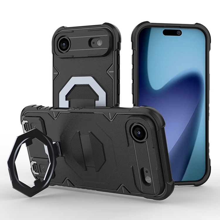 iPhone Air Mobilskal MagSafe Kickstand Med snodd - Svart | 2353 | AlltMobil