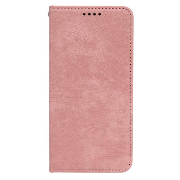 OEM - Samsung Galaxy A37 Fodral Äkta Läder Magnetiskt Skydd - Rose Gold