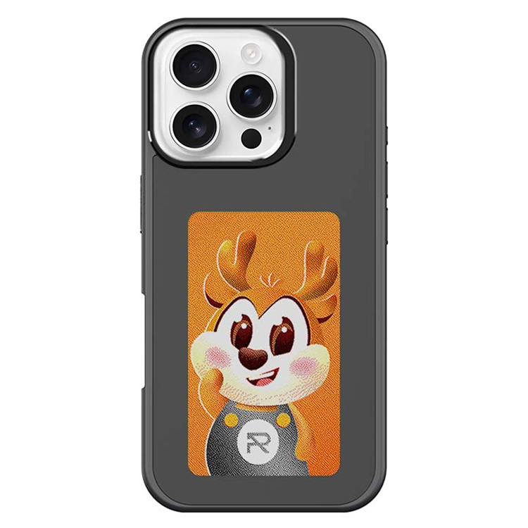 Mobilskal till iPhone 16 Pro NFC DIY Customized HD Smart E-Ink - Svart | 2353 | AlltMobil