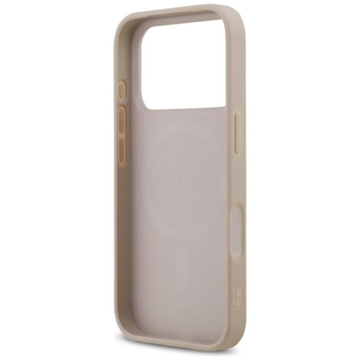 Guess - Guess iPhone 17 Pro Mobilskal MagSafe 4G Printed Stripes - Rosa