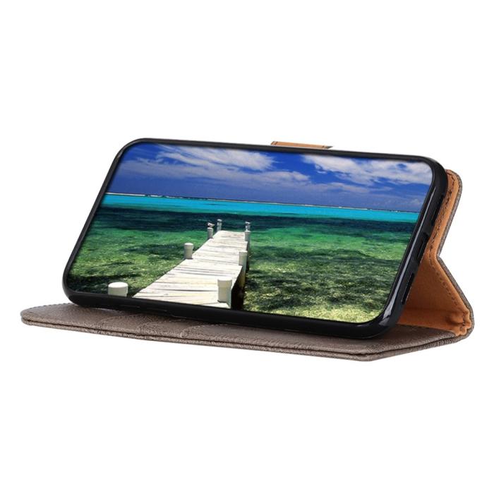 KHAZNEH - KHAZNEH Plånboksfodral Galaxy A22 4G - Grå
