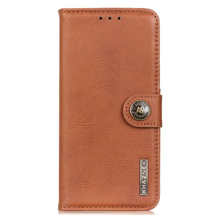 KHAZNEH - KHAZNEH Plånboksfodral Galaxy A22 4G - Brun