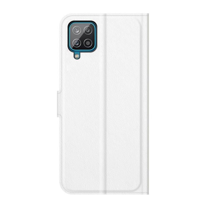 A-One Brand - Litchi Plånboksfodral Galaxy A22 4G - Vit