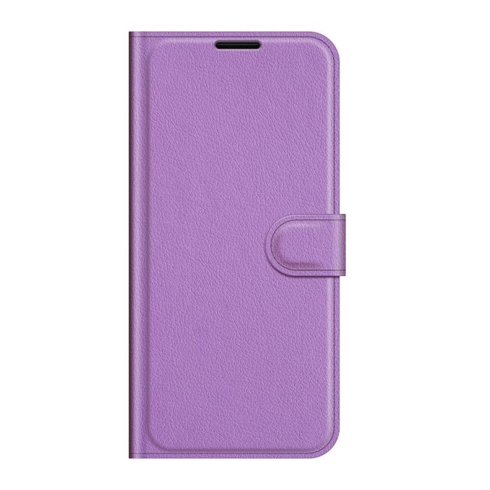 A-One Brand - Litchi Plånboksfodral Galaxy A22 4G - Lila