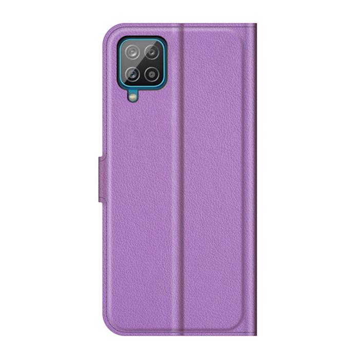 A-One Brand - Litchi Plånboksfodral Galaxy A22 4G - Lila