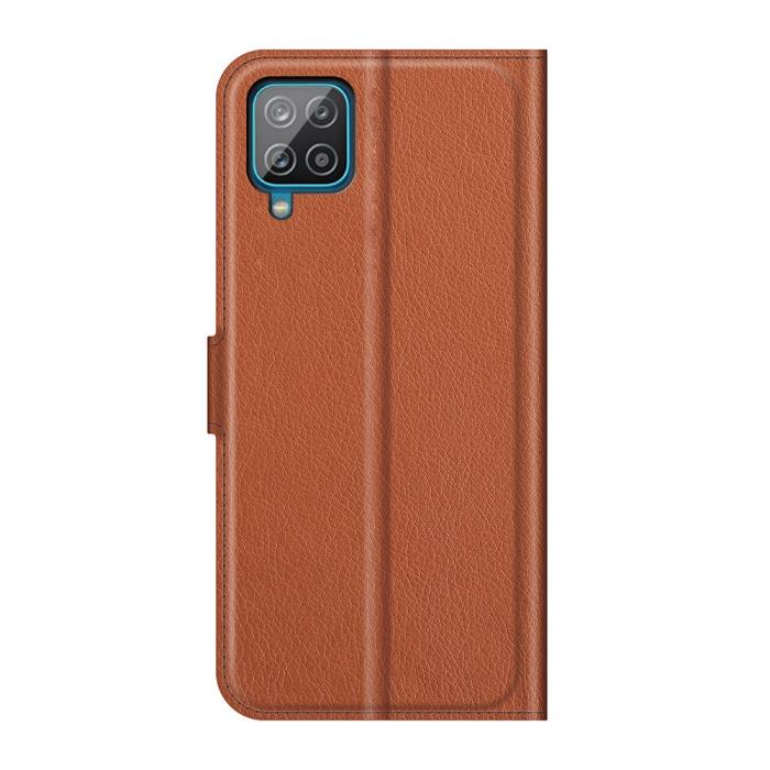 OEM - Litchi Plånboksfodral Galaxy A22 4G - Brun