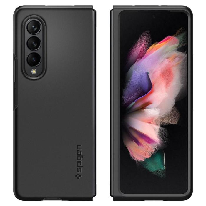 UTGATT5 - Spigen Mobilskal Thin Fit Galaxy Z Fold 3 - Svart