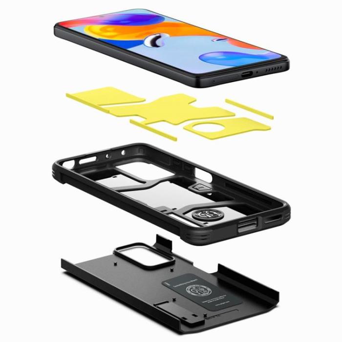 UTGATT1 - Spigen Tough Armor Skal Xiaomi Redmi Note 11 Pro 4G/5G - Svart