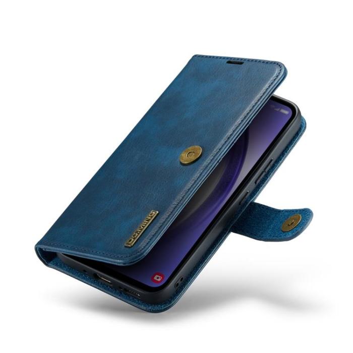DG.MING - DG.MING Galaxy S23 FE Plånboksfodral Äkta Läder 2in1 - Blå