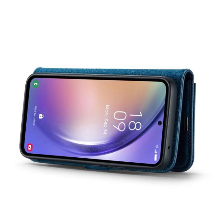 DG.MING - DG.MING Galaxy S23 FE Plånboksfodral Äkta Läder 2in1 - Blå