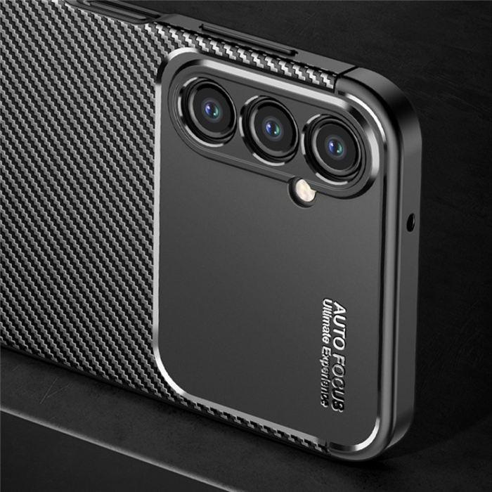 OEM - Galaxy A24 4G Mobilskal Carbon Fiber - Svart