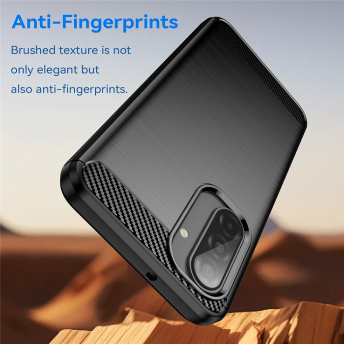A-One Brand - Galaxy A17/A26 Mobilskal Carbon Fiber Brushed - Svart