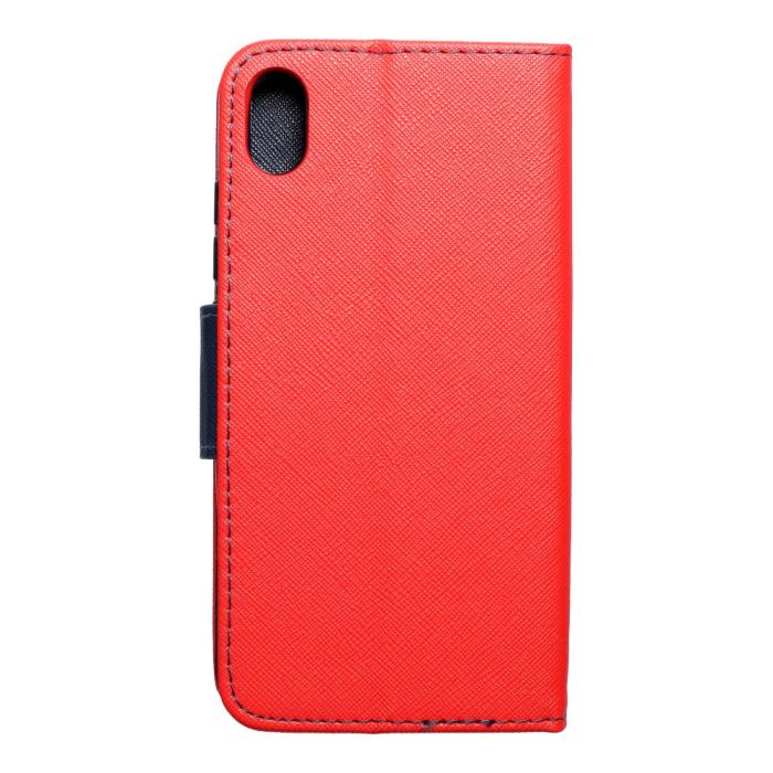 UTGATT1 - Fancy Plånboksfodral till XIAOMI Redmi 7A Röd/navy