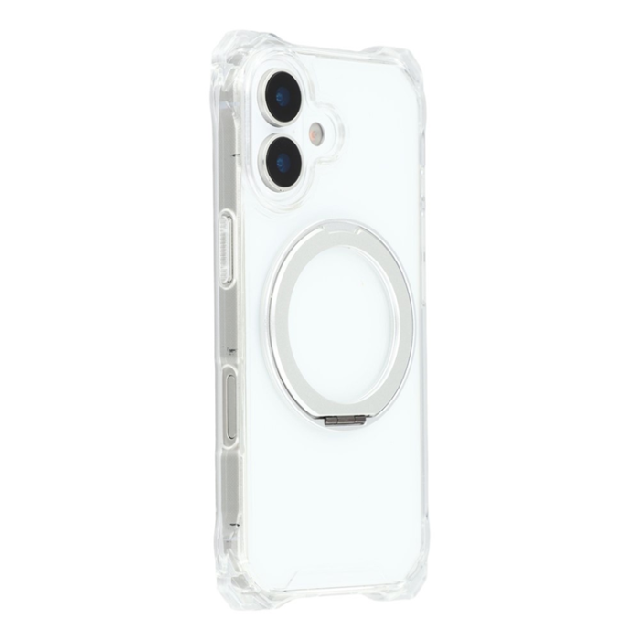 A-One Brand - iPhone 17 Mobilskal MagSafe Ring Kickstand - Transparent