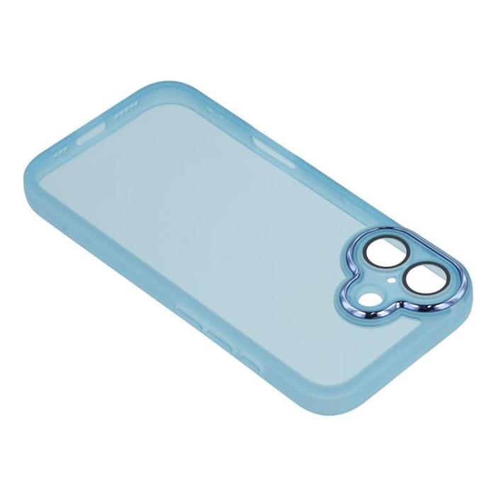A-One Brand - iPhone 17 Mobilskal Electroplated Kameraram - Transparent Blå