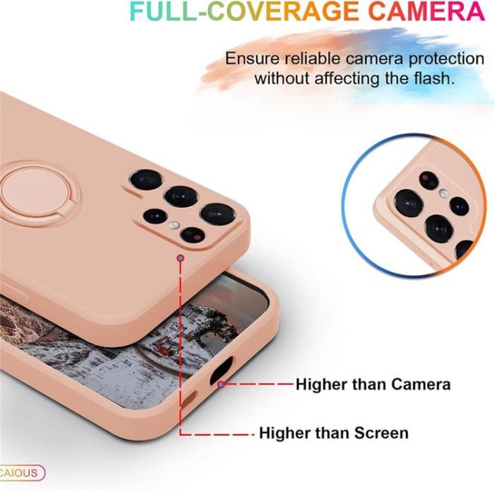 A-One Brand - Mobilskal till Galaxy S25 Ultra Ring Kickstand med Rem