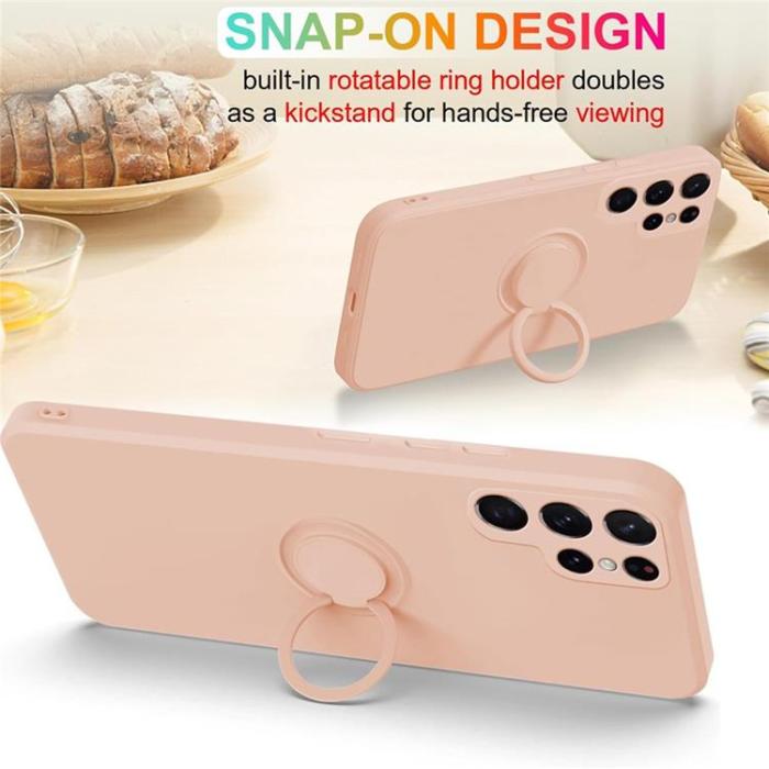 A-One Brand - Mobilskal till Galaxy S25 Ultra Ring Kickstand med Rem