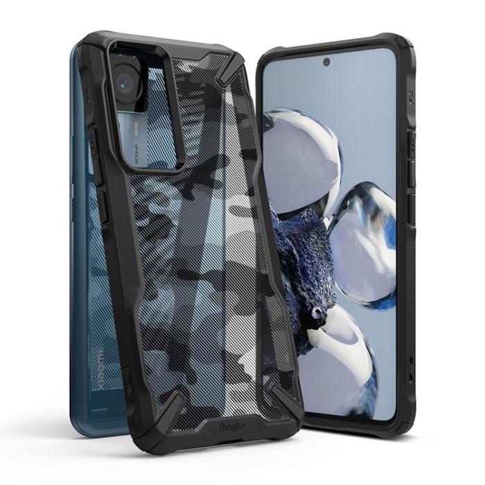UTGATT1 - Ringke Xiaomi 12T/12T Pro Skal Fusion X - Camo Svart
