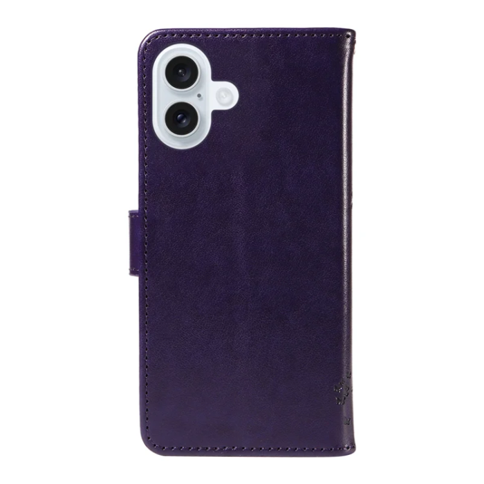 A-One Brand - iPhone 17 Plånboksfodral Tree Pattern - Lila