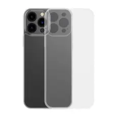 BASEUS - Baseus Frosted Glasskydd Skal iPhone 13 Pro Max - Transparent