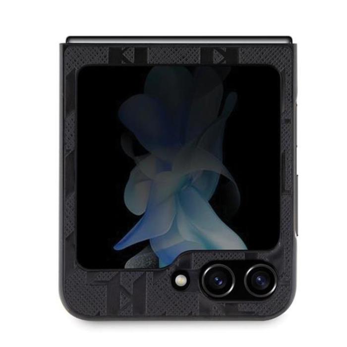 KARL LAGERFELD - Karl Lagerfeld Galaxy Z Flip 5 Mobilskal Saffiano Monogram Choupette Pin