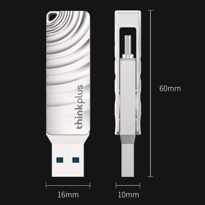Lenovo - LENOVO Pendrive 64GB USB-C/USB-A 3.2 Dual THINKPLUS MU232
