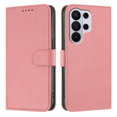 A-One Brand - Galaxy S26 Ultra Plånboksfodral Solid Color Läder - Rosa