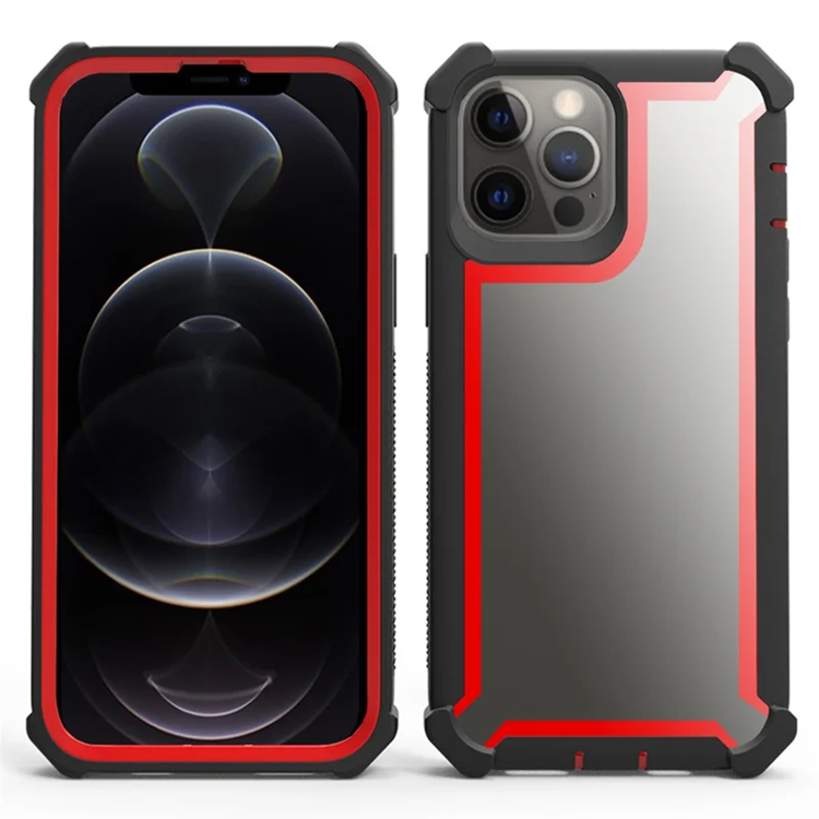 iPhone 14 Pro Max Mobilskal TPU + PC Shockproof - Svart/Röd | 2353 | AlltMobil