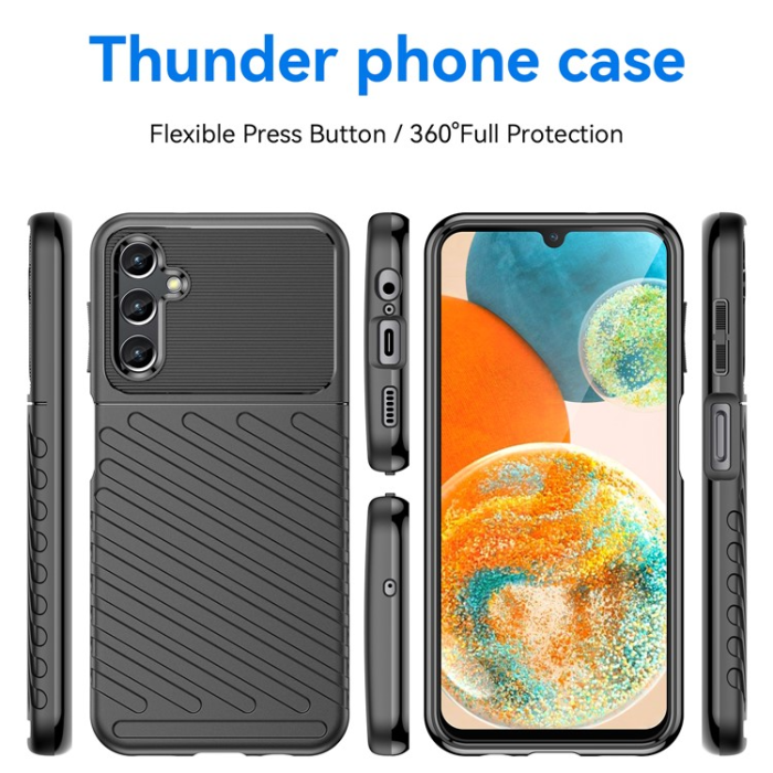 OEM - Galaxy A14 5G/4G Mobilskal Thunder Twill - Svart