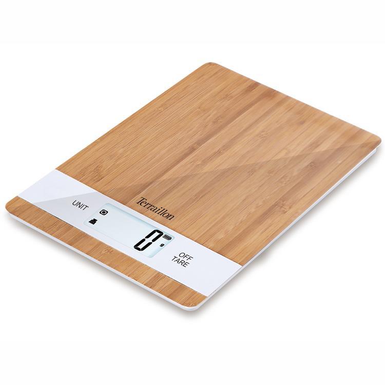 Terraillon Köksvåg Bamboo Uppladdningsbar 5 kg