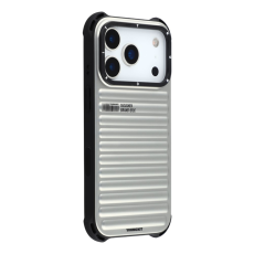YOUNGKIT - YOUNGKIT iPhone 17 Pro Mobilskal MagSafe Suitcase Texture - Silver